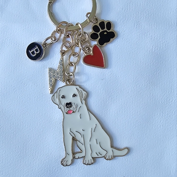 NEW! Bernese Mountain Dog Pawprint🐾 "Dog Mom" Keychain/Purse 👜🎒 Charm ~ 🐕🎁 - Picture 15 of 15